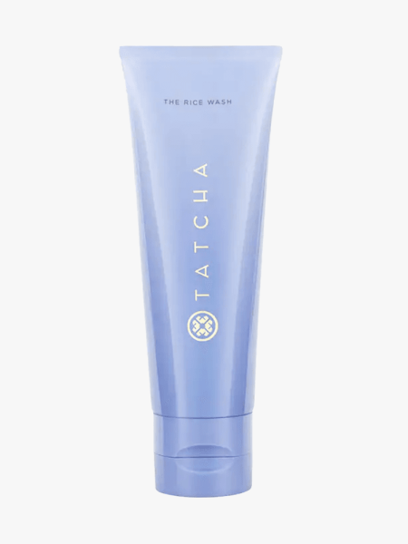 Tatcha The Rice Wash in branded component on a light gray background
